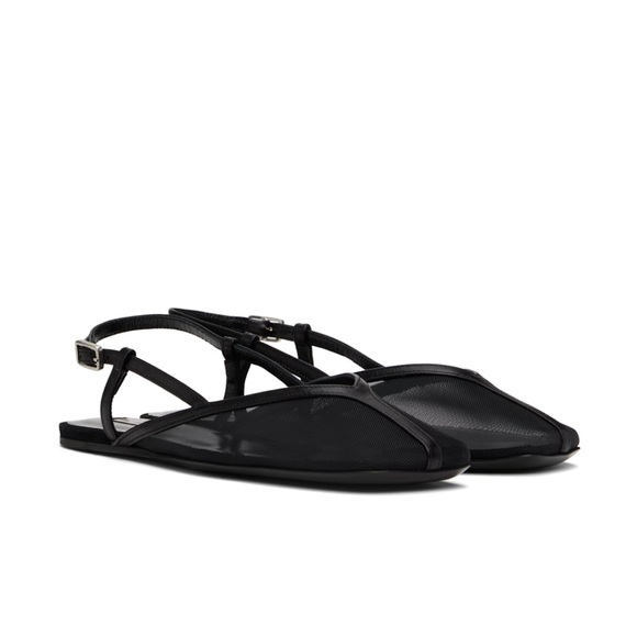 AMI Alexander Mattiussi slingback flat mesh black - Picture 1 of 11